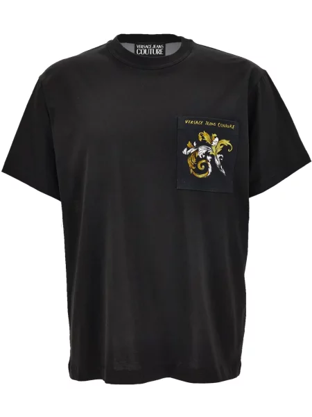 Tricou Versace Jeans Couture cu imagine negru