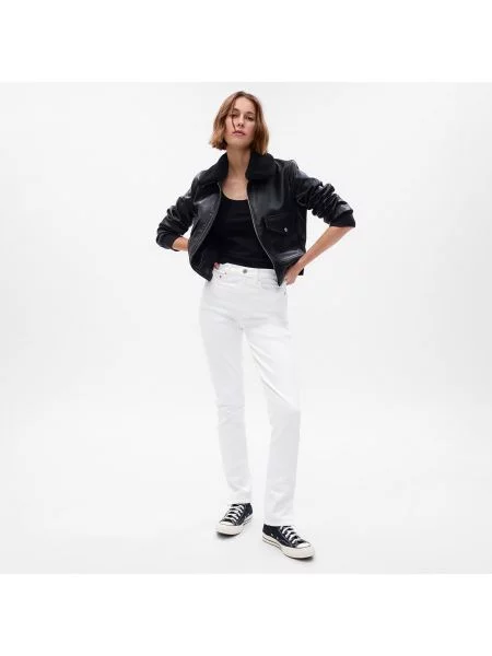 Jeansy Gap z wysoką talią retro szare