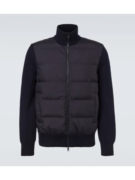 Cardigan Moncler de lână albastru