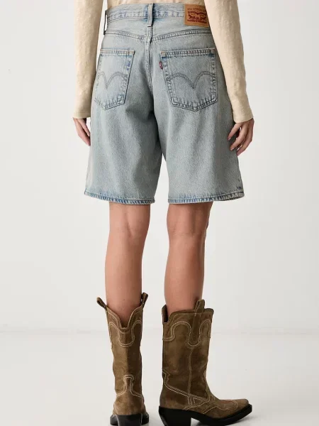 Levi's szorty SQUARE PEG niebieskie