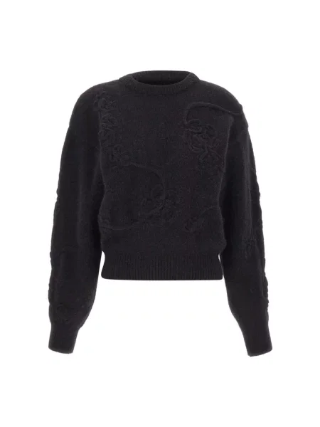 Dzianinowy sweter Rotate Birger Christensen czarny