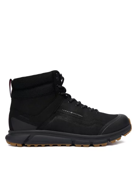 Tommy Hilfiger Čevlji OUTDOOR RUNNER HI WPM črna