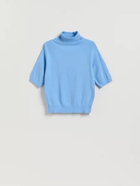 Reserved Светр-водолазка світло-блакитний блакитна