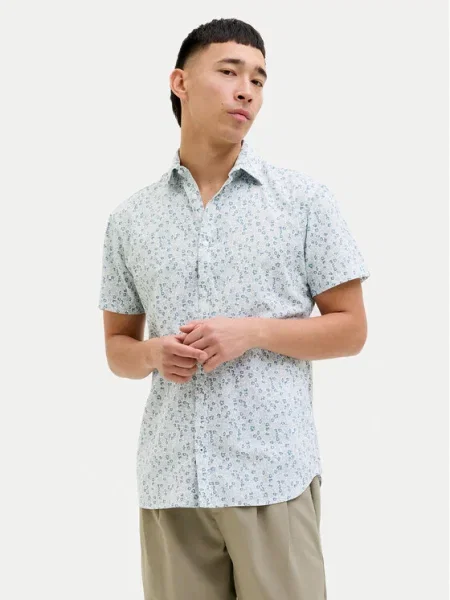 Jack&Jones Cămașă Summer Colorat alb