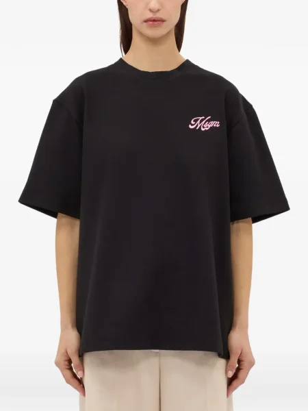 Tricou Msgm cu broderie negru