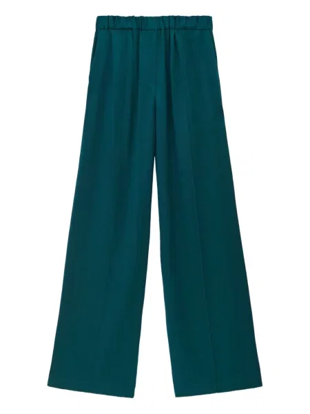 Pantaloni Loewe de mătase verde