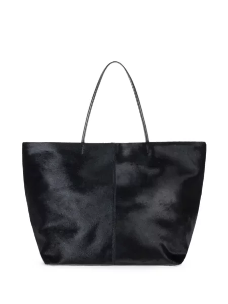 Geantă shopper Elisabetta Franchi din piele negru