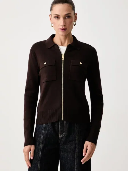 Tommy Hilfiger cardigan pentru femei cu maro