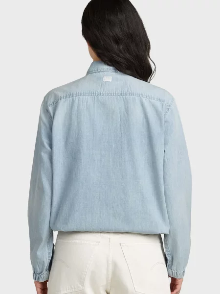 Сорочка G-star Raw блакитна