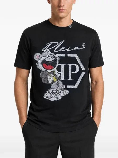 Scurt tricou Philipp Plein negru