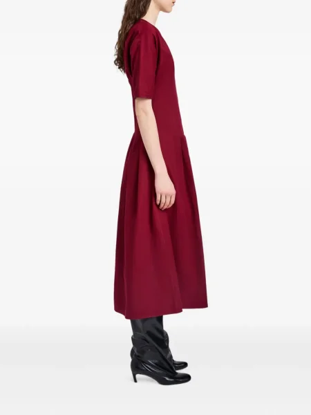 Rövid midi ruha Proenza Schouler White Label fehér
