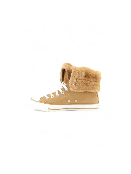 Sneakersy Converse skórzane brązowe