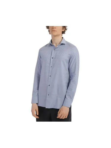 Koszula Emporio Armani niebieska
