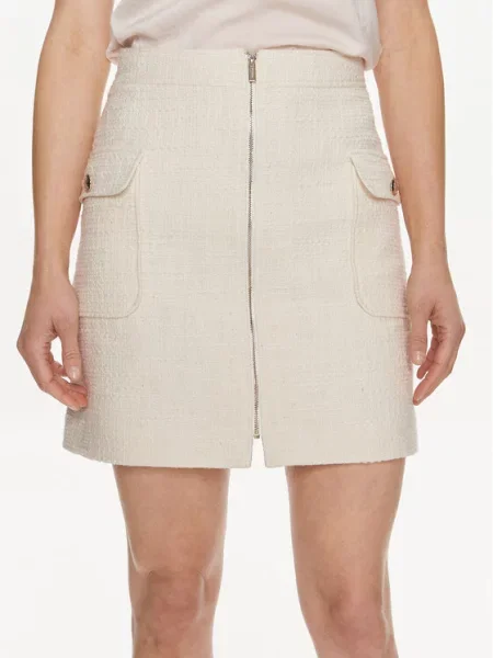 Morgan Spódnica mini beżowy