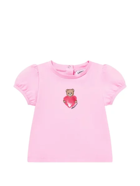 Koszulka dziecięca Moschino różowa