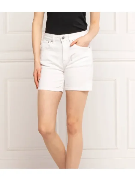 Pepe Jeans London Pantaloni scurți MARY | Straight fit alb