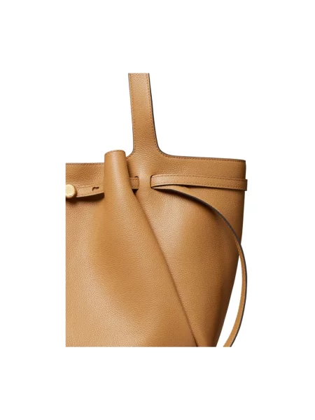Shopperka Tory Burch skórzana brązowa