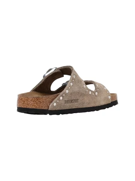 Šľapky Birkenstock z nubuku hnedá