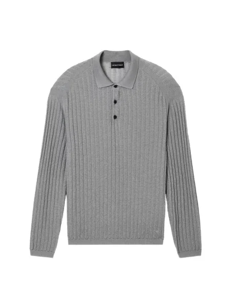 Sweter Emporio Armani wełniany szary