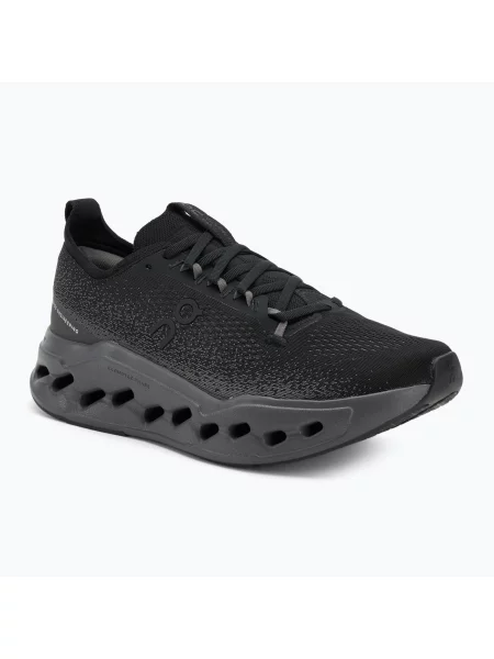 Buty do biegania On Cloudsurfer Max Wide black/eclipse czarne