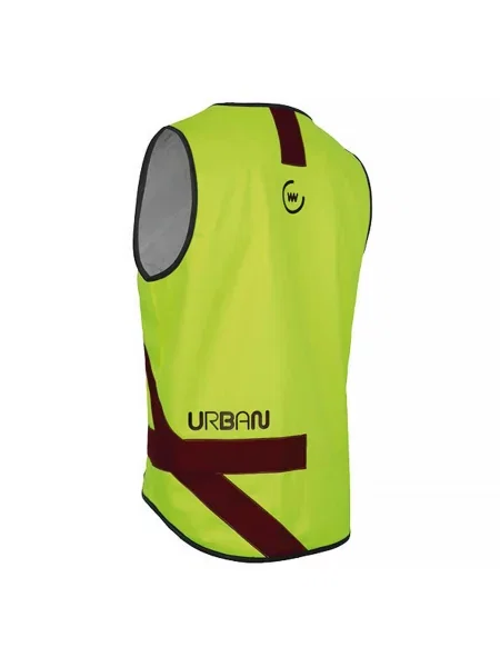 WOWOW Urban Citizen Kamizelka Rowerowa Unisex Żółto Odblaskowa czerwona