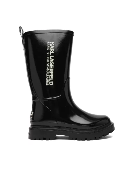 Гумові чоботи KARL LAGERFELD чорний