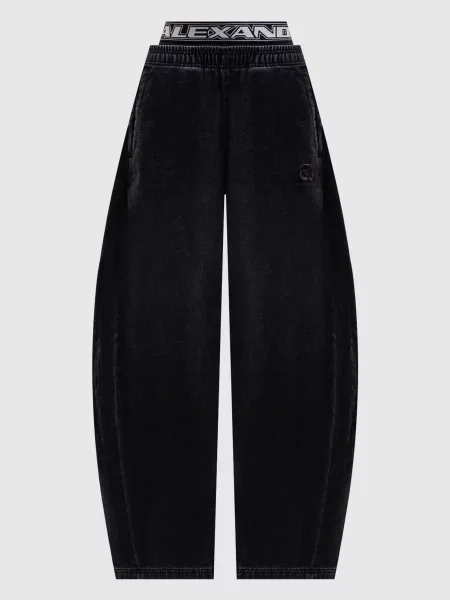 Джинси з ефектом накладанням шарів Alexander Wang чорні