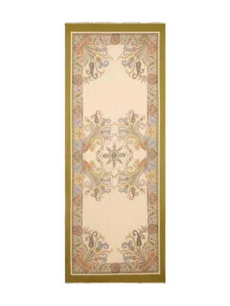 Fular Etro cu model floral din jacard