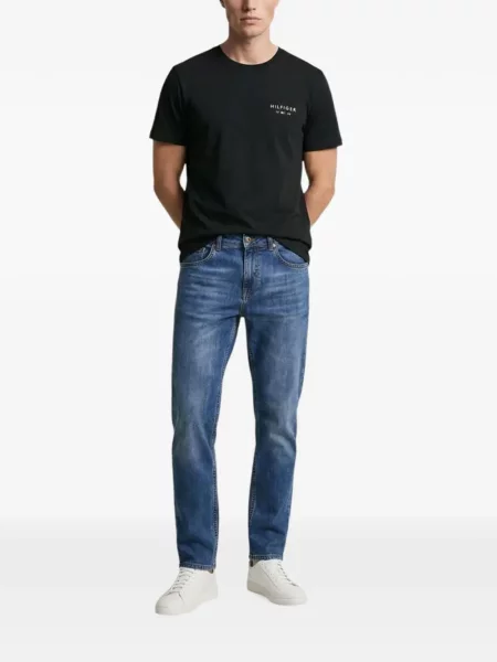 Tricou Tommy Jeans cu imagine negru