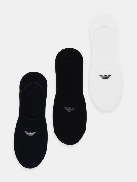 Къси чорапи Emporio Armani Underwear 3 чифта черно