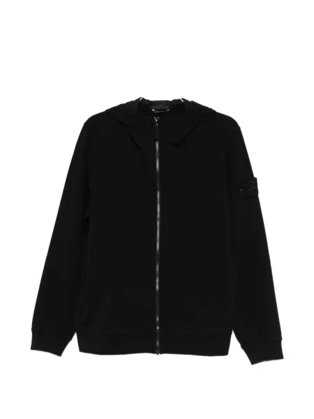 Суичър с качулка Stone Island камъни черно