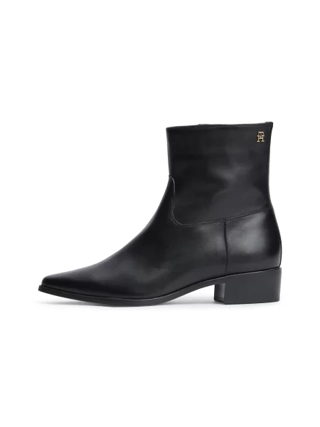 TOMMY HILFIGER Cizme glezne auriu negru