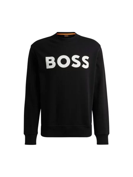 BOSS ORANGE Hanorac WeBasicCrew | Relaxed fit negru