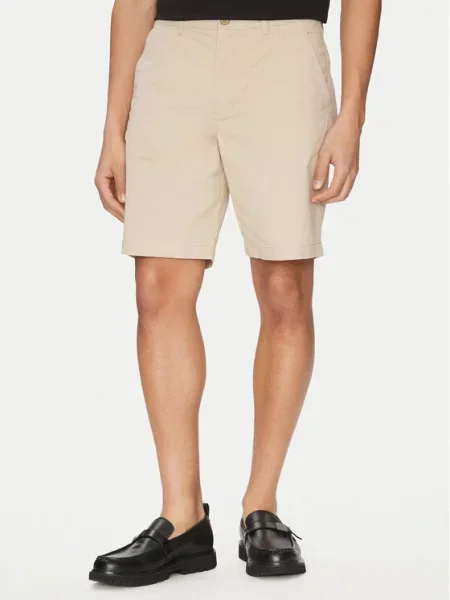 Kratke hlače iz tkanine Calvin Klein Jeans bež