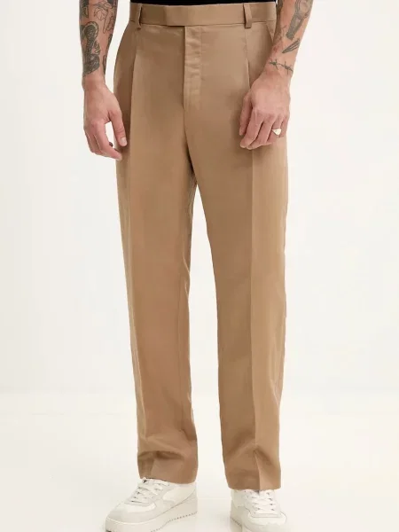 HUGO pantaloni barbati drept maro
