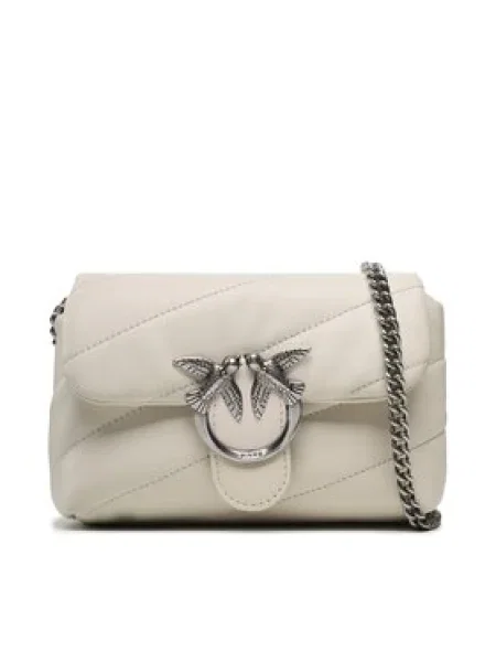 Pinko De piele geantă poștaș LOVE BABY PUFF bej