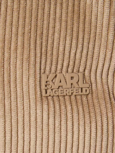 Вельветова куртка Karl Lagerfeld бежева