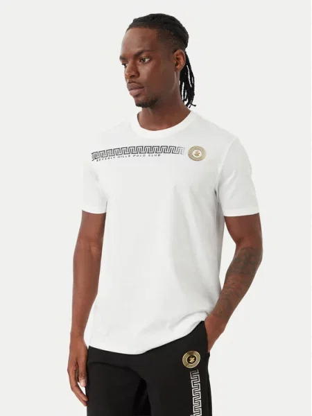 Поло тениска Beverly Hills Polo Club бяло