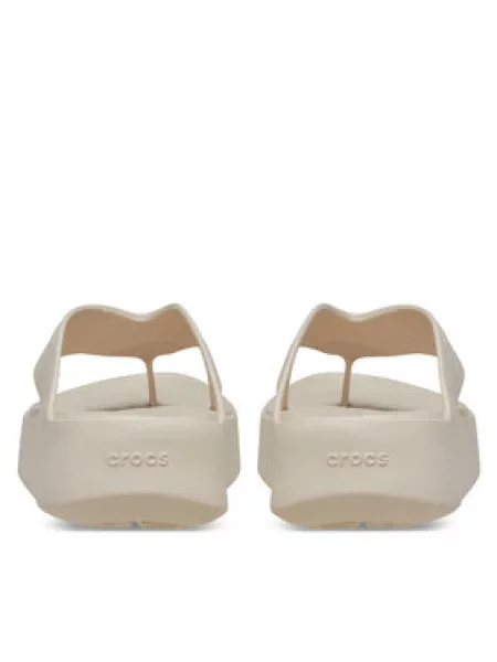 Crocs Žabky Getaway Platform Flip Béžová biela