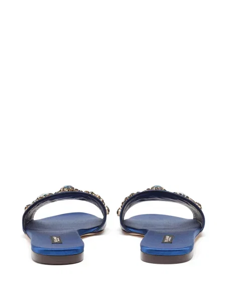 Křišťálové sandály Dolce & Gabbana modré