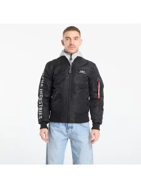 Jachetă Alpha Industries D-Tec SE Black / Grey L negru