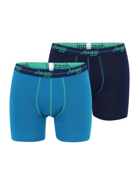 SLOGGI Boxeri Men Start bleumarin / azuriu / jad verde