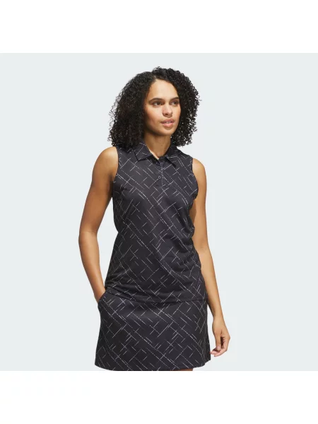 Koszulka Printed Sleeveless Polo czarne