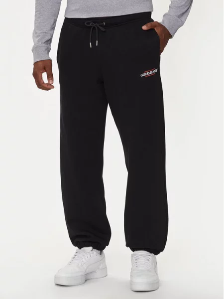 Guess Jeans Spodnie dresowe czarny