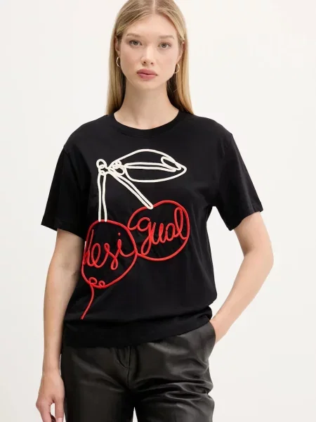 Desigual tricou din BERLIN negru