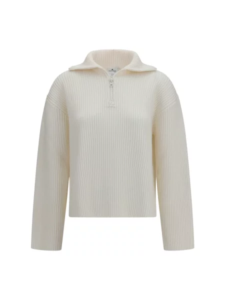 Sweter Courreges wełniany beżowy
