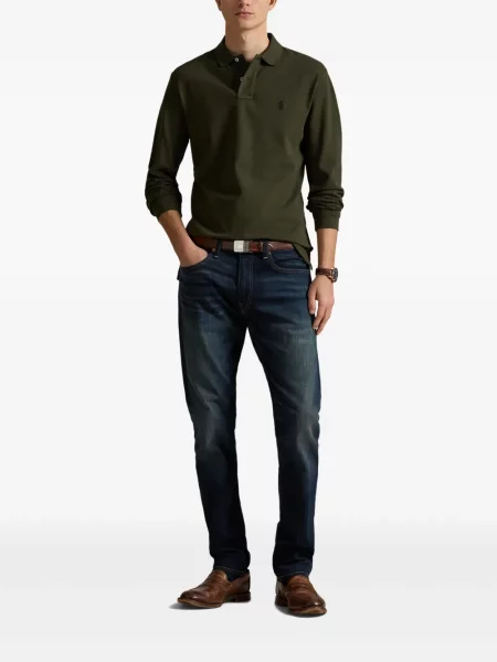 Ριγέ polo Polo Ralph Lauren με κουκούλα με αυτόγραφο λευκό