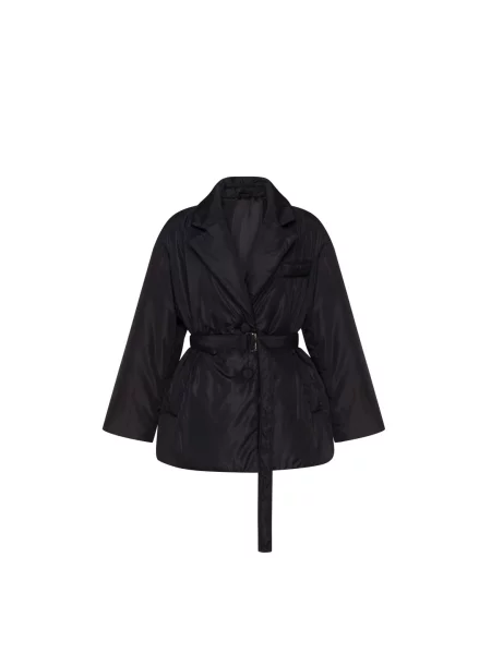 Куртка з паском Estro чорна
