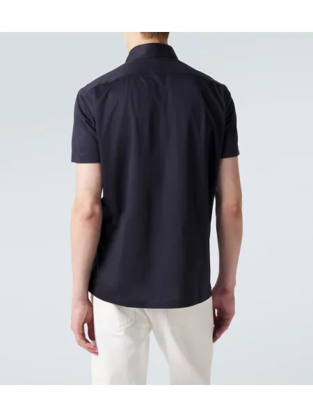 Tricou polo Kiton albastru