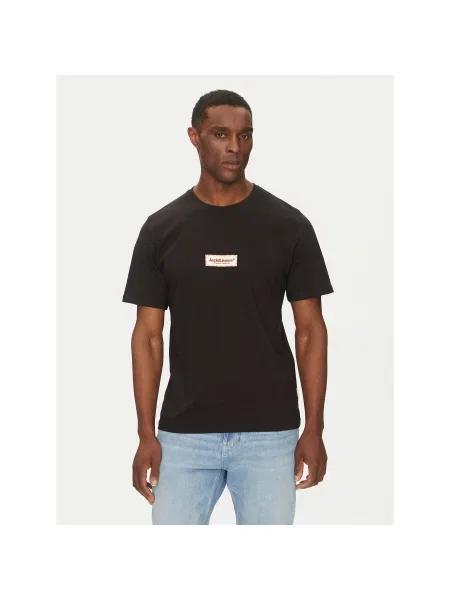 Jack&Jones Majica Split Regular Fit črna